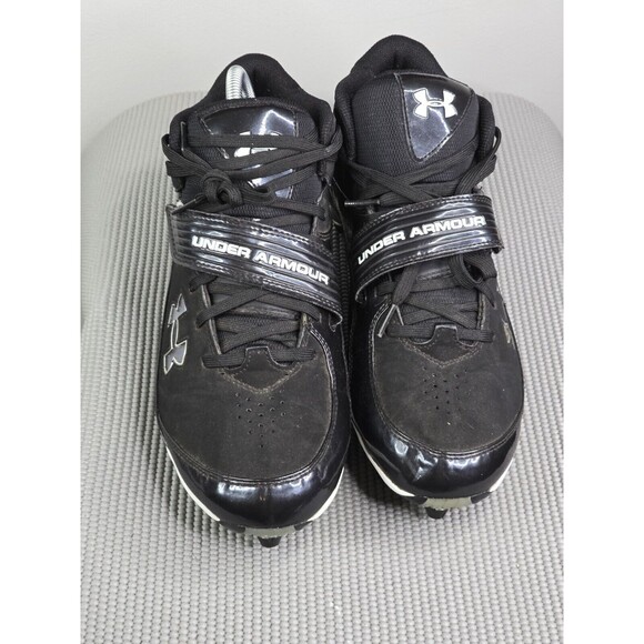 Under Armour Bound Black Athletic Cleats, Suede,‎ Support Strap. Size 11 main image 5